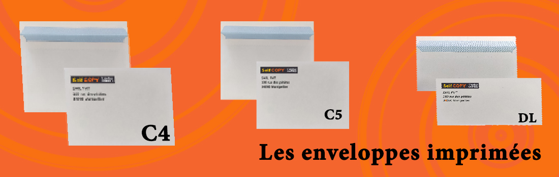 Enveloppes imprimées ou personnalisées - Self Copy