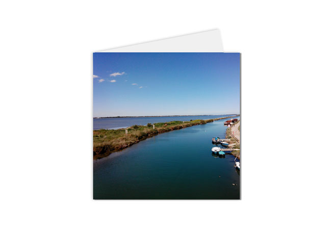 Carte postale du Canal du Rhône à Sète à proximité de Palavas les Flots