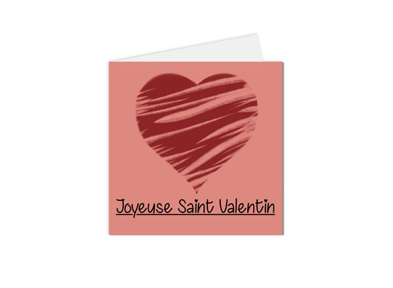 carte postale joyeuse saint valentin