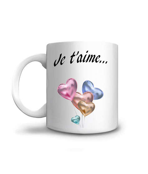 Cadeau Amoureux pour la Saint Valentin Je t'aime mon amour Mug