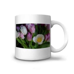 Mug fleurs bouquet de tulipe
