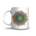 mug divers mandala zen vert bleu orange