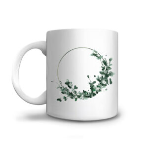 Mug couronne de plantes à offrir en cadeau