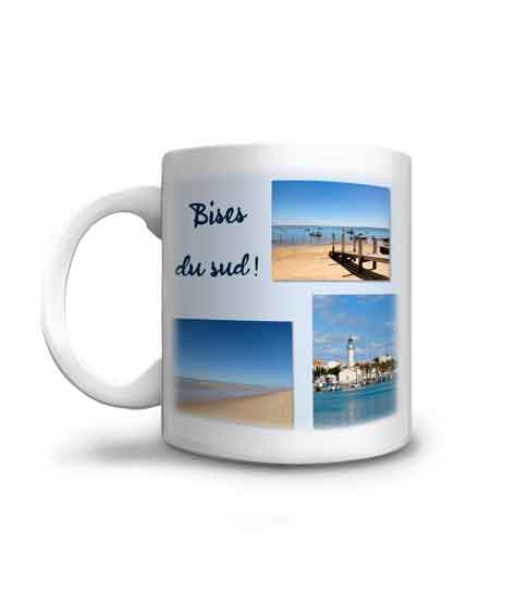 mug Bisous du Sud de la France avec ses stations balnéaires