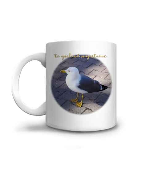 mug avec un goeland