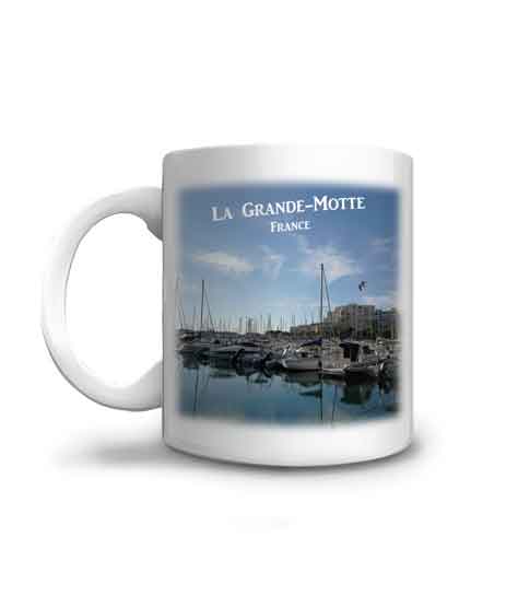 Mug illustré par le port de la Grande Motte