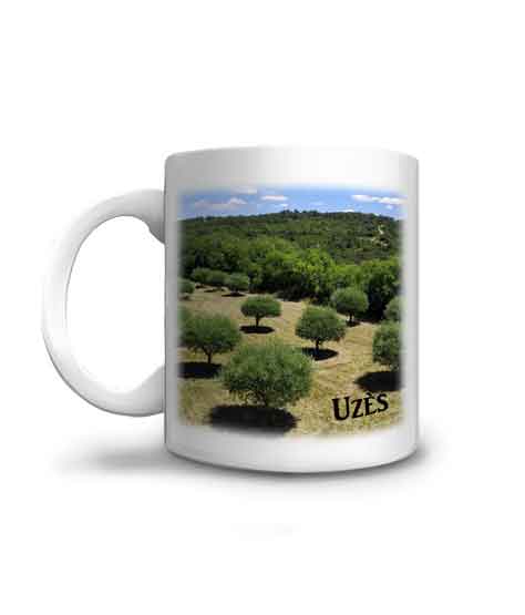 Mug illustré des Oliviers d'Uzès