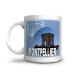 Mug avec la photo du château d'eau du Peyrou à Montpellier et stylisé