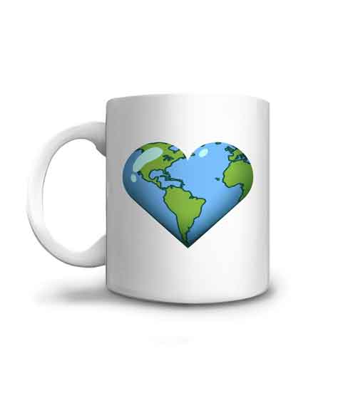 Le motif de ce mug est parfait pour les amoureux écologistes