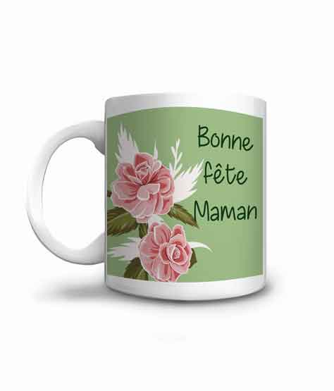 Offrez ce mug Bonne Fête Maman Fleurie