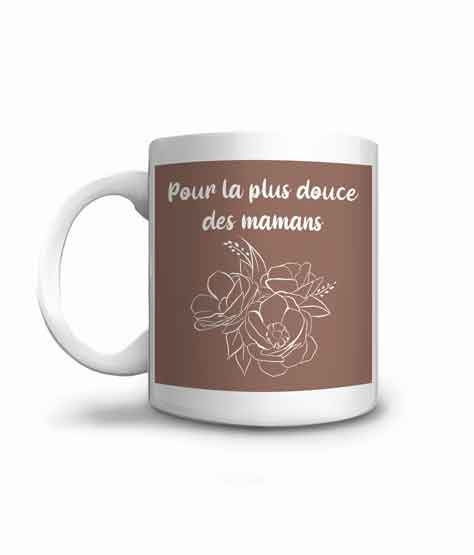 Mug marron à offrir à la plus douce des mamans