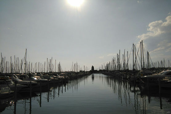 Photo de bateaux à la Grande Motte, photo du port, photographie de mer, vendu avec ou sans encadrement