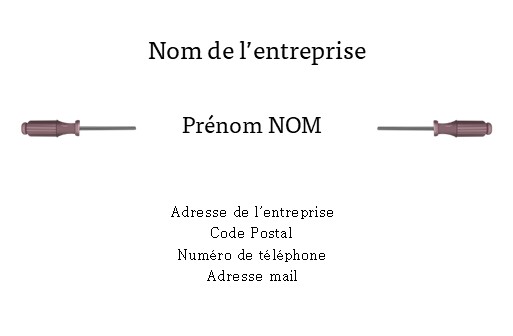 Modèle de Cartes de visite à personnaliser pour bricoleurs, installateurs de meubles, décorateurs, montage de meubles, bricoleurs à domicile