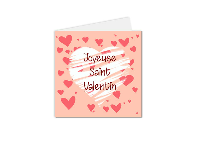 Carte de saint valentin Joyeuse saint valentin