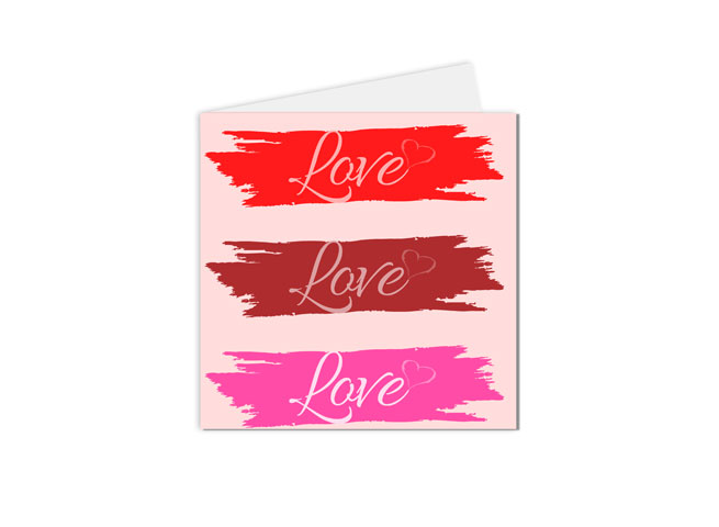 Carte postale Saint Valentin Love love love