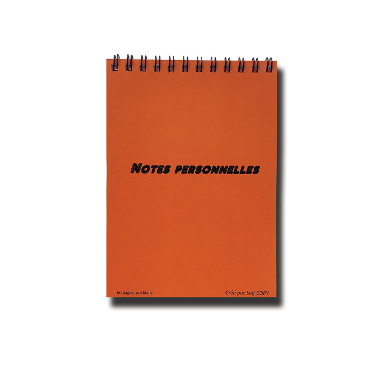 Carnet A6 Notes personnelles