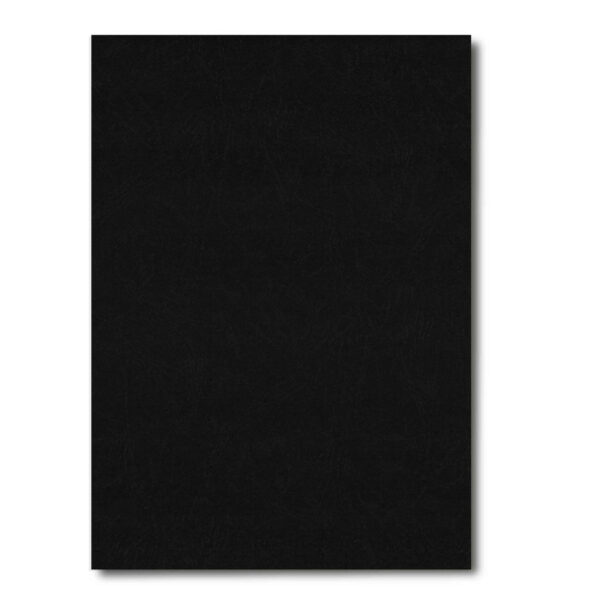 papier couverture grain cuir noir