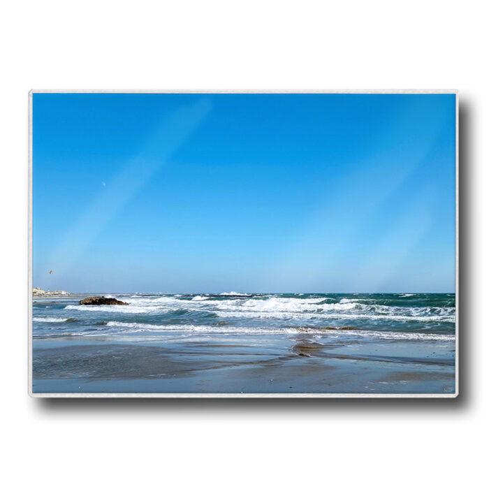 Set de table plastifié avec photo des vagues à la plage de Carnon