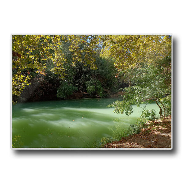 Set de table plastifié avec photo des rivages du Lez