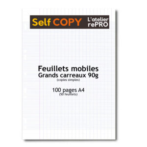 feuillet mobile grands carreaux 100p