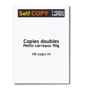 copies doubles petits carreaux ou 5x5 pour devoirs, dissertations, TD, TP, pour écoliers, collégiens, lycéens, étudiant à l'université