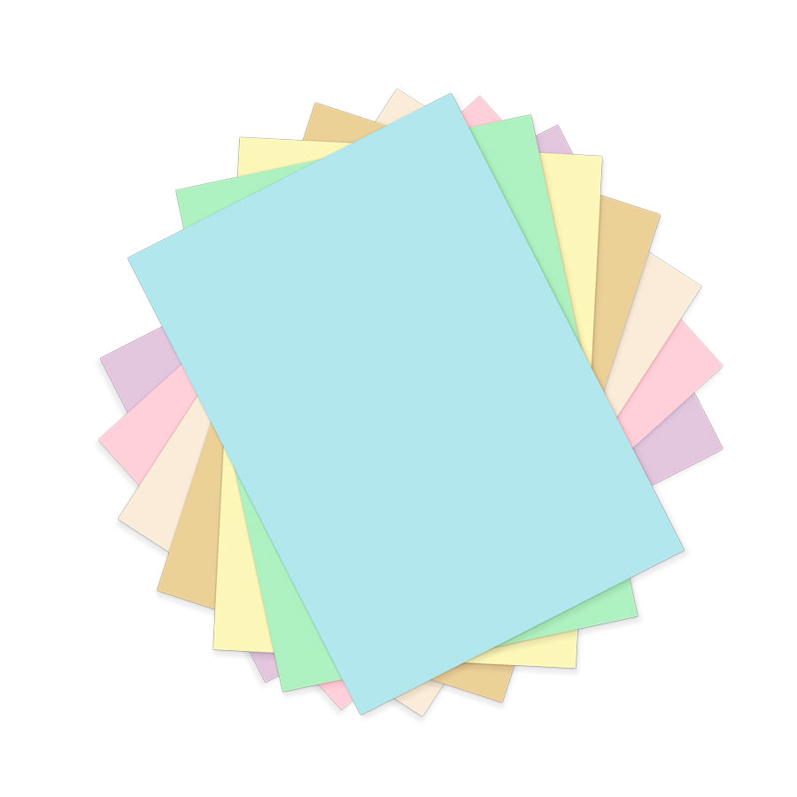 Couverture couleurs pastel 160g