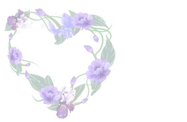 carte de visite recto fleuriste et jardinier coeur en fleurs