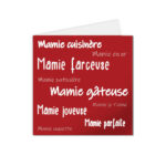 carte postale mots multiples de Mamie