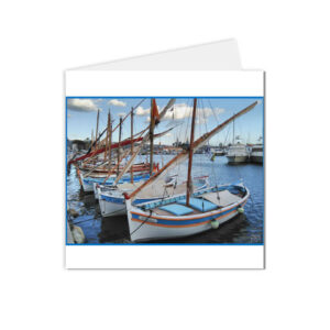 Carte postale paysage bateaux au port