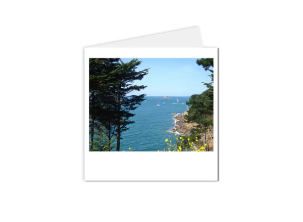 carte postale paysage vue sur mer