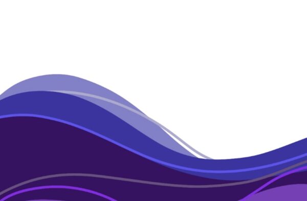 carte de visite recto entreprise et association bandeau vague violette
