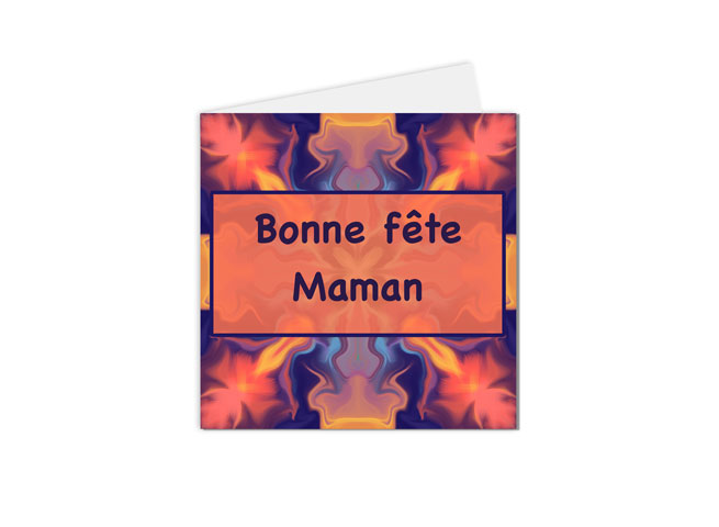 carte postale fête des mères, Bonne fête maman