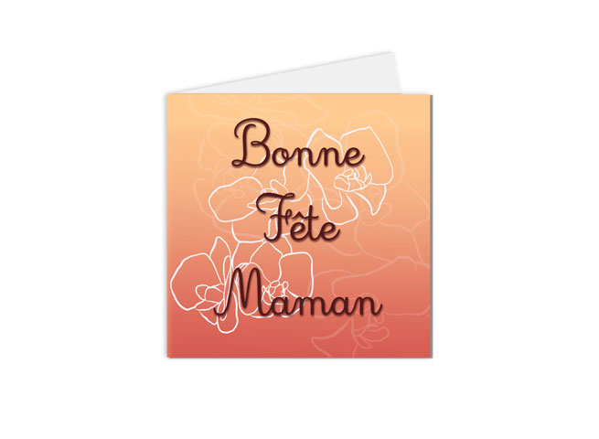 carte postale fête des mères, Bonne fête maman