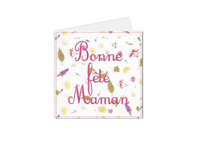 carte postale fête des mères, Bonne fête maman