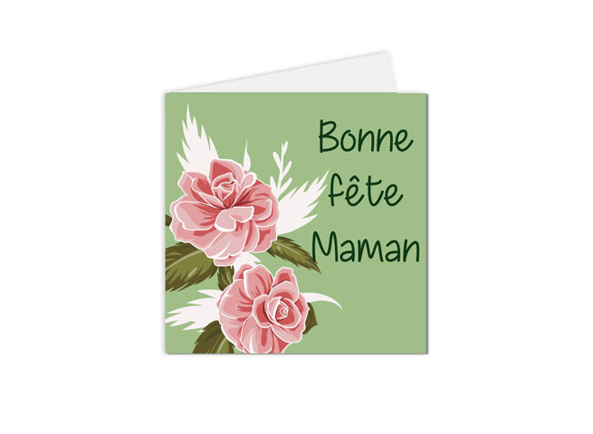 carte postale fête des mères, Bonne fête maman