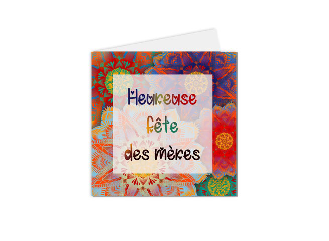 carte postale fête des mères, heureuse fête des mères