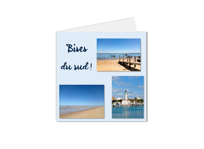 Carte postale Montpellier vues de plages bise du sud