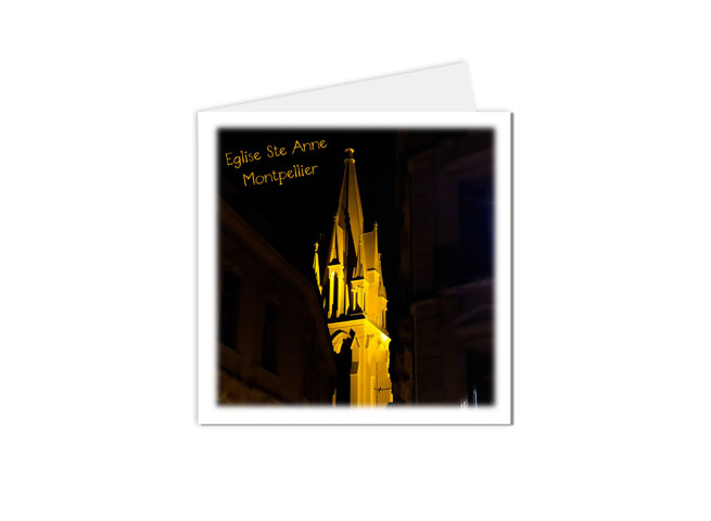 Carte postale Montpellier et ses alentours Eglise Sainte-Anne