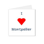 carte postale Montpellier et ses alentours I love Mtp