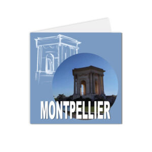 Carte postale Montpellier et ses alentours, Chateau d'eau peyrou