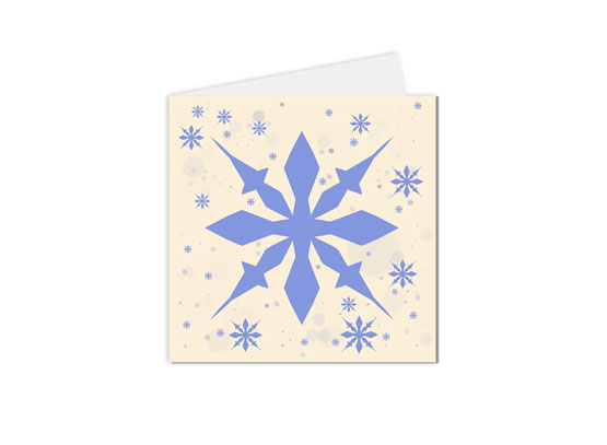 carte postale carte de vœux étoile d'hiver