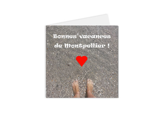 Carte postale Montpellier et ses alentours "Bonnes vacances de Montpellier"