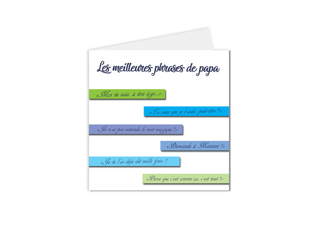 carte postale fête des pères, meilleures phrases de papa