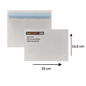 Exemple d'enveloppe imprimée C5-A5