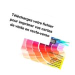 impression de cartes de visite recto-verso avec votre maquette - téléchargement de votre fichier