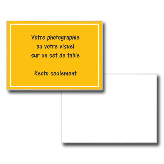 votre set de table photo imprimé à partir de vos fichiers