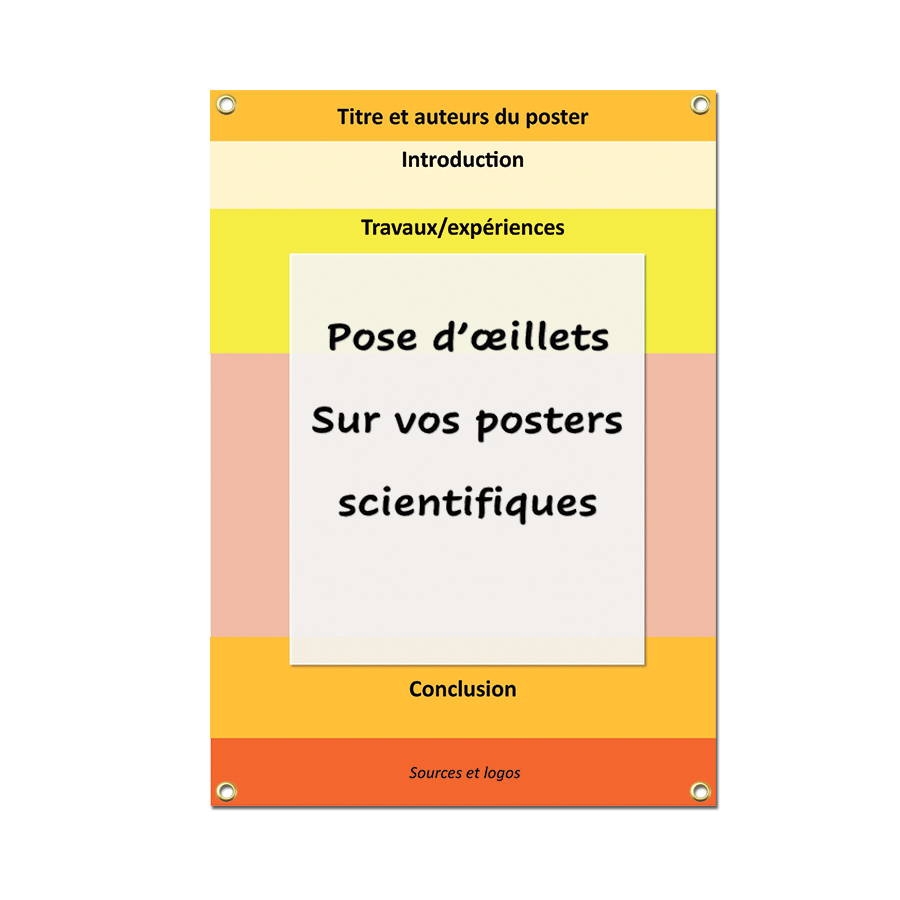 oeillets pour poster scientifique