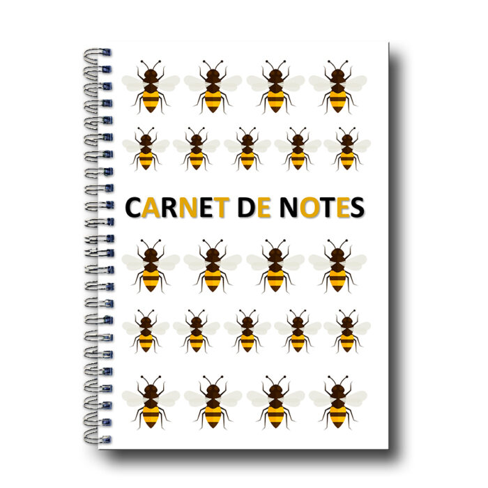 carnet de notes a5 "abeilles"