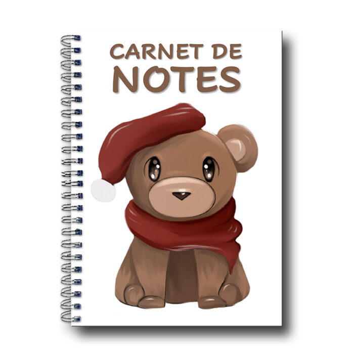 Cahier à spirale A5 Ourson