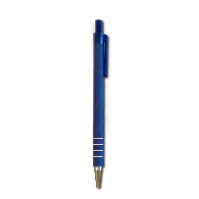 stylo rétractable bleu